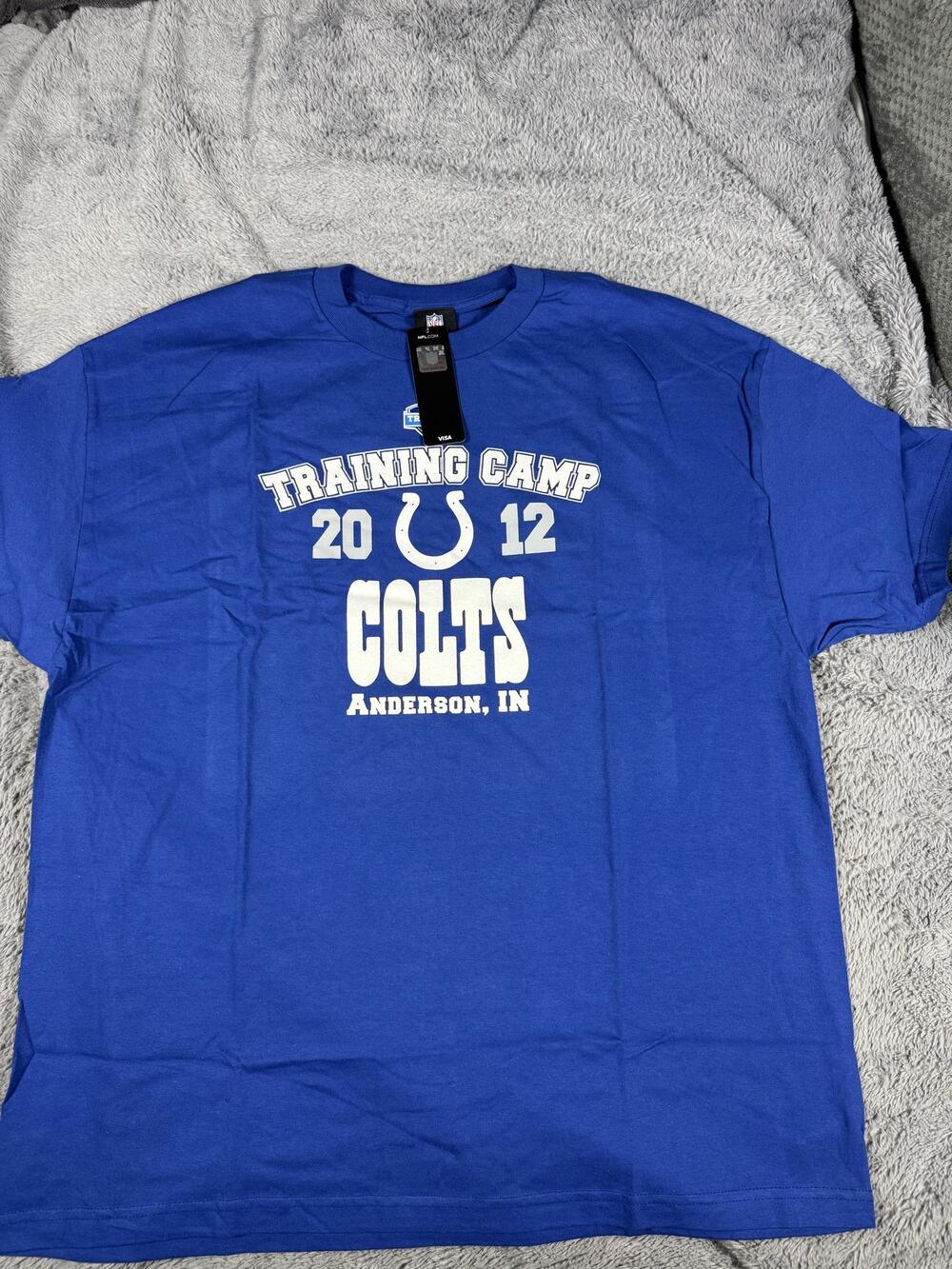 Indianapolis Colts Shirt Mens 2XL Blue NFL Football NFL Team Apparel Training